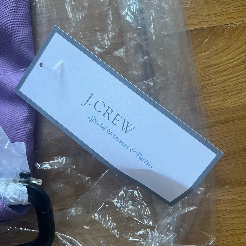 Jcrew NWT Strapless dress, purple